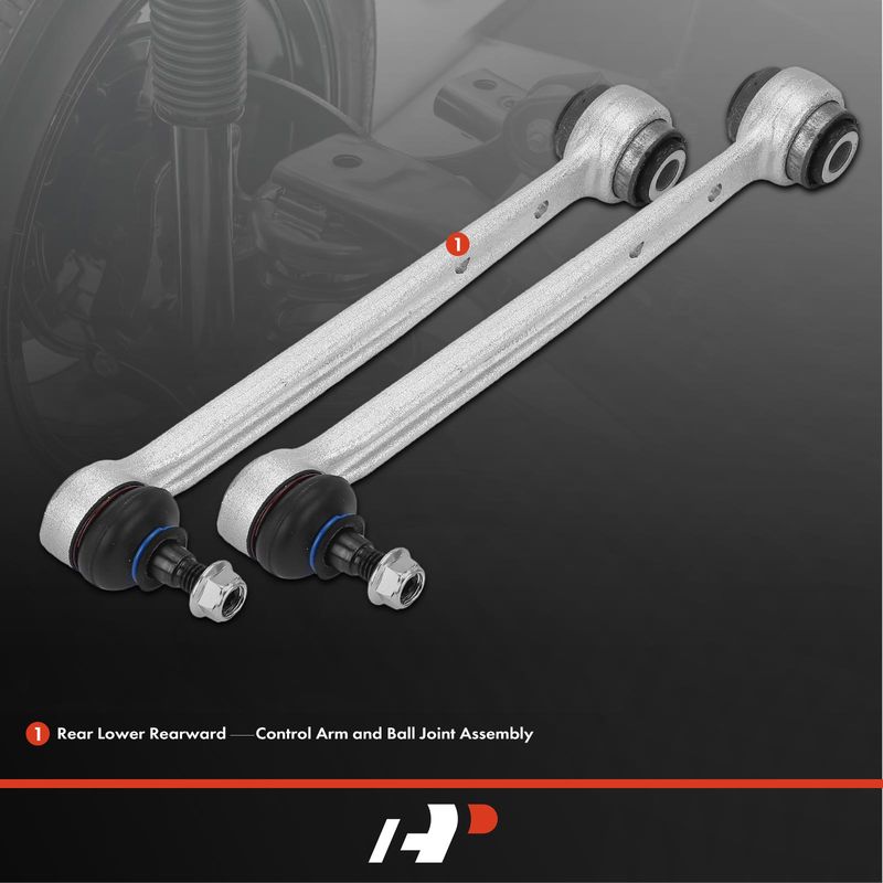 2x Rear Lower Rearward Control Arm with Ball Joint for Mercedes-Benz 190D 84-89