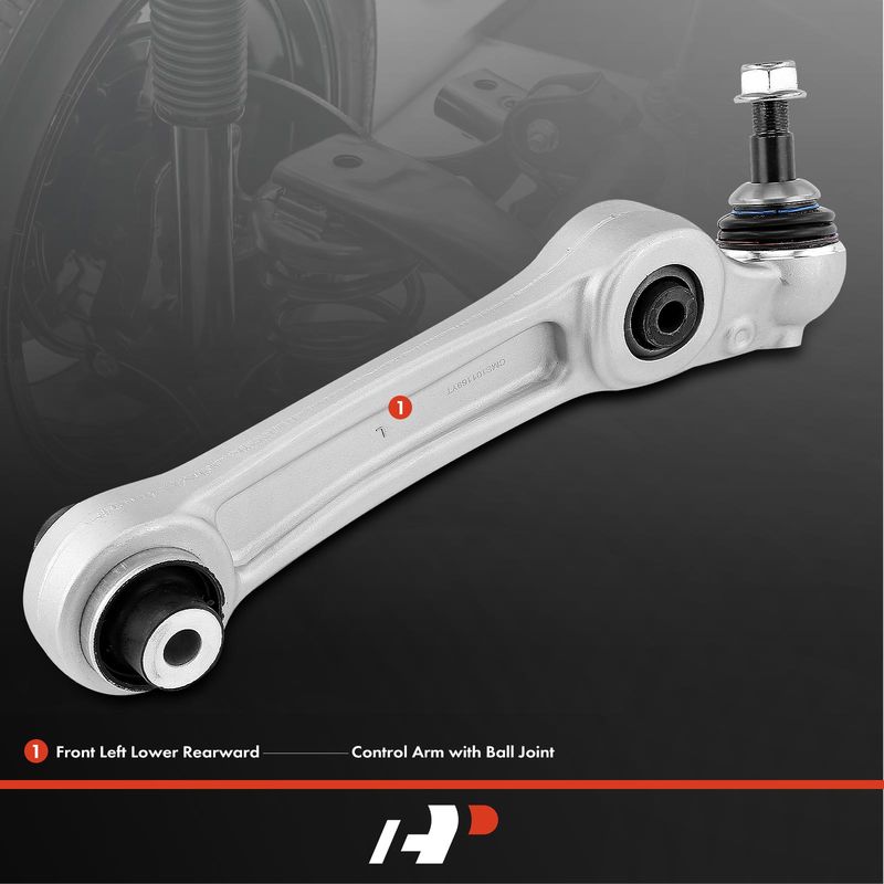 Front Left Lower Rearward Control Arm with Ball Joint for BMW F01 740i 2011-2015