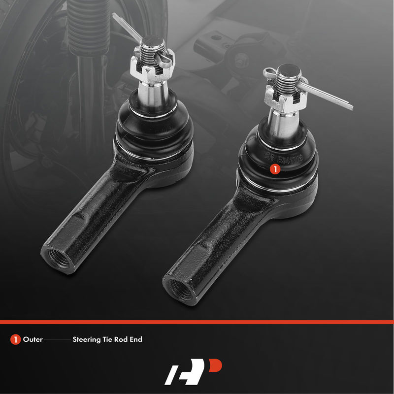 2x Outer Steering Tie Rod End for Nissan Frontier Pathfinder INFINITI Q45 J30