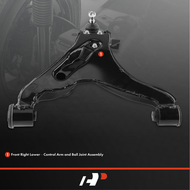 Front Right Lower Control Arm with Ball Joint for Mitsubishi Montero 2001-2006
