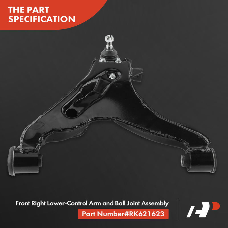 Front Right Lower Control Arm with Ball Joint for Mitsubishi Montero 2001-2006