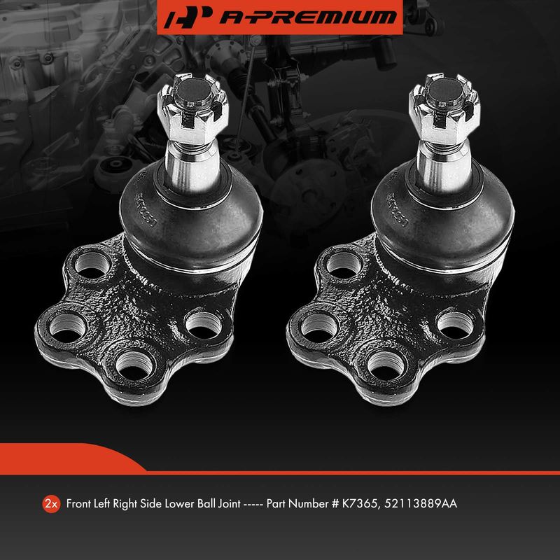 2x Front Lower Ball Joint for Dodge Ram 1500 Pickup 2000-2001 RWD