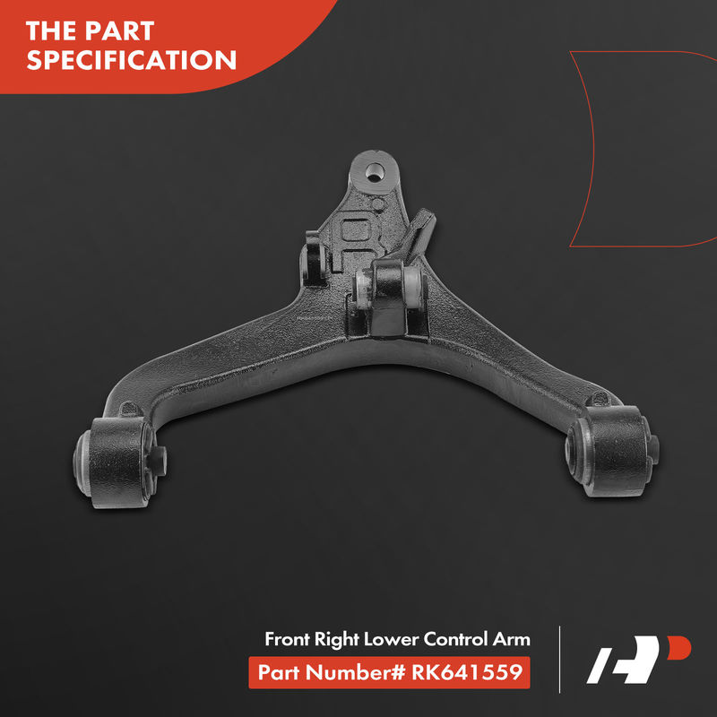 Front Right Lower Control Arm for Jeep Liberty 2002-2007 L4 2.4L 2.8L V6 3.7L