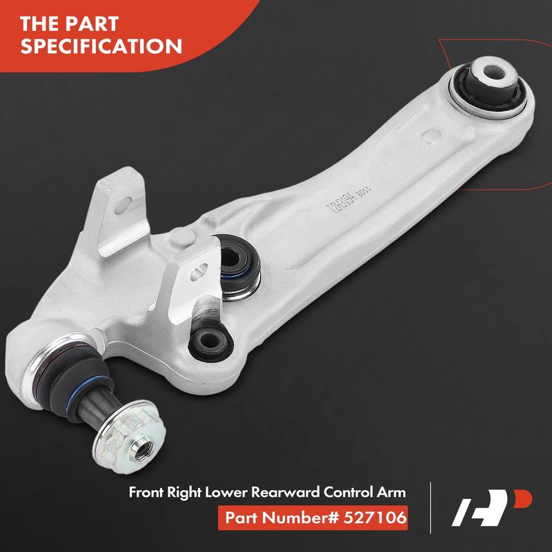 Front Right Lower Rearward Control Arm for Jeep XE 2017-2020 XF 2016-2022 RWD