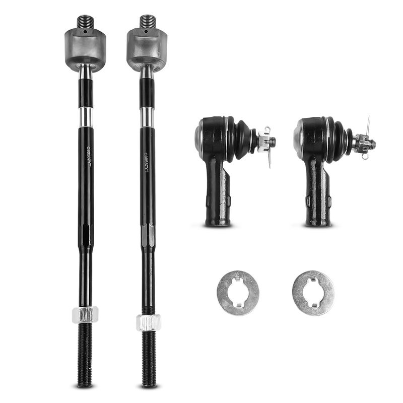 4x Inner & Outer Tie Rod End for Mitsubishi Lancer 2002-2007 L4 2.0L