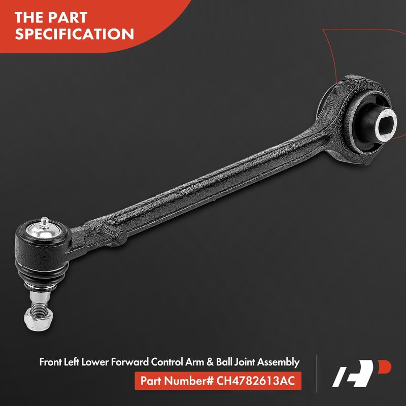 Front Left Lower Forward Control Arm with Ball Joint for Chrysler 300 Dodge RWD
