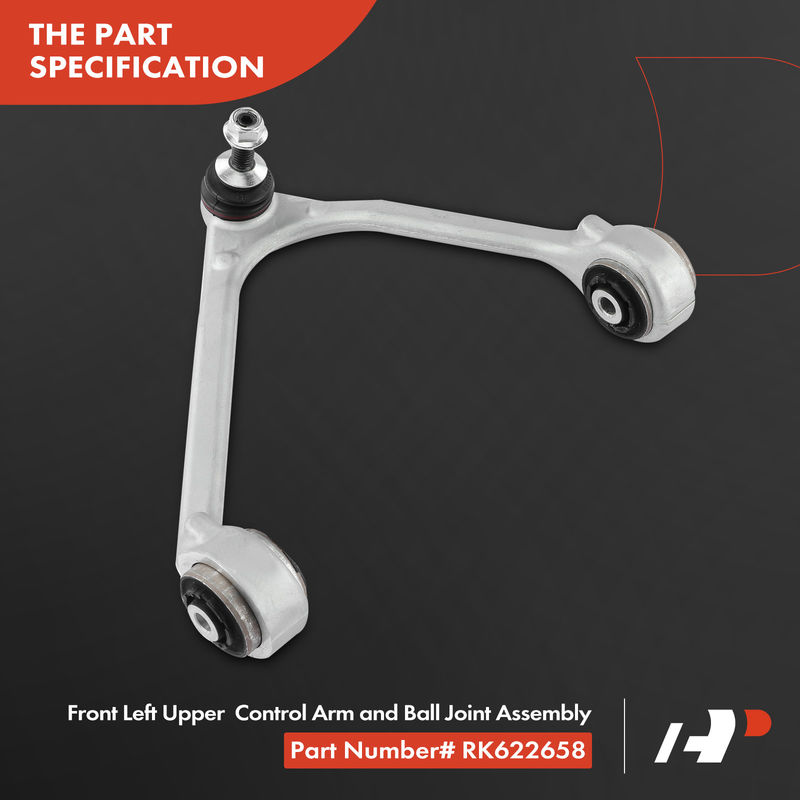 Front Left Upper Control Arm with Ball Joint for Jaguar S-Type 02-08 XF XFR XFR-S