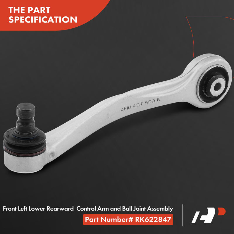 Front Left Upper Rearward Control Arm for Audi A8 Quattro 2011-2016 S8 2013-2016