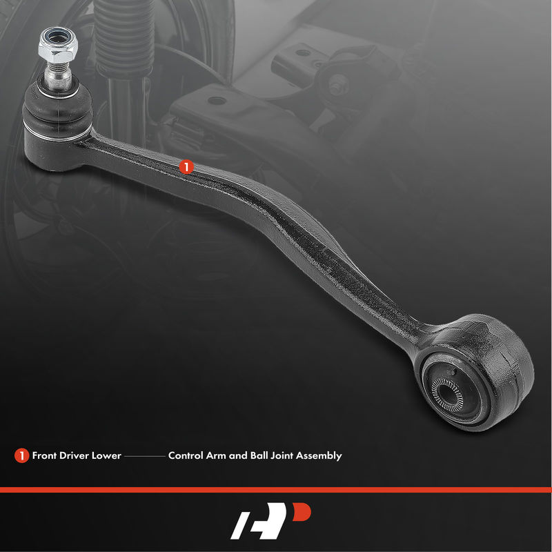 Front Left Lower Forward Control Arm with Ball Joint for BMW 525i 535i 635CSi