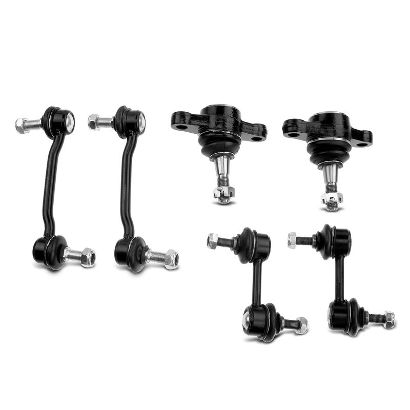 6x Front & Rear Sway Bar Link with Ball Joint for Hyundai Sonata 06-10 Azera Kia