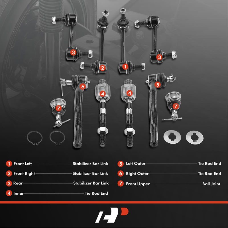 10x Stabilizer Bar Link Tie Rod End Ball joint for Mazda 6 2009-2013