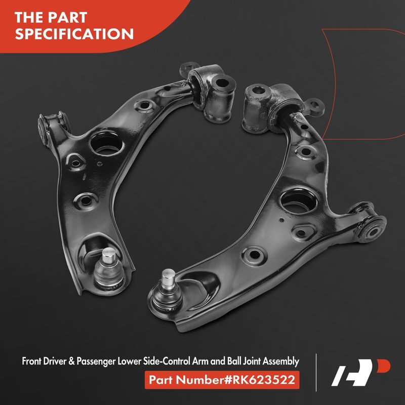 2x Front Left & Right Lower Control Arm with Ball Joint for Mazda 6 14-20 2.5L