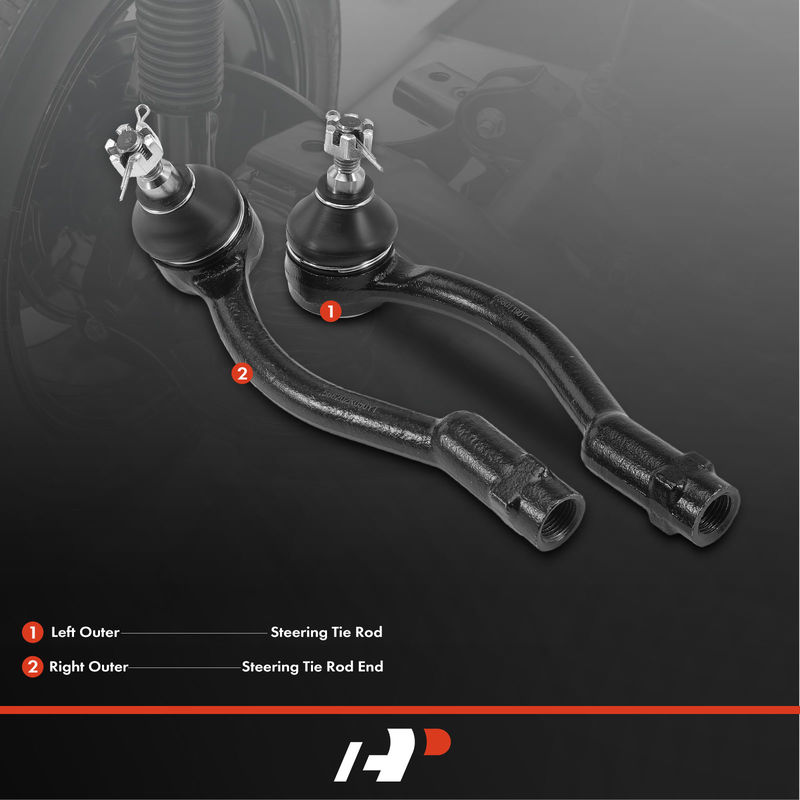 2x Left & Right Outer Steering Tie Rod End for Kia Soul 2010-2013