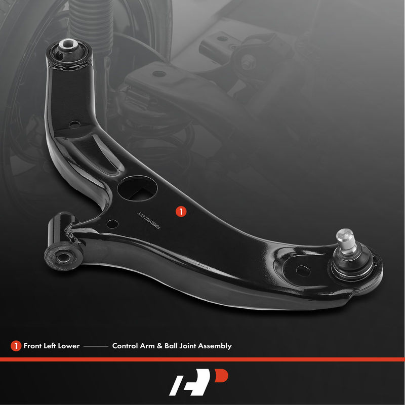 Front Left Lower Control Arm and Ball Joint Assembly for Mazda Protege 1999-2003