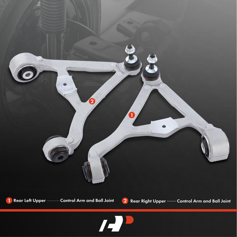 2x Rear Upper Control Arm with Ball Joint for Lincoln LS 00-06 Ford Thunderbird