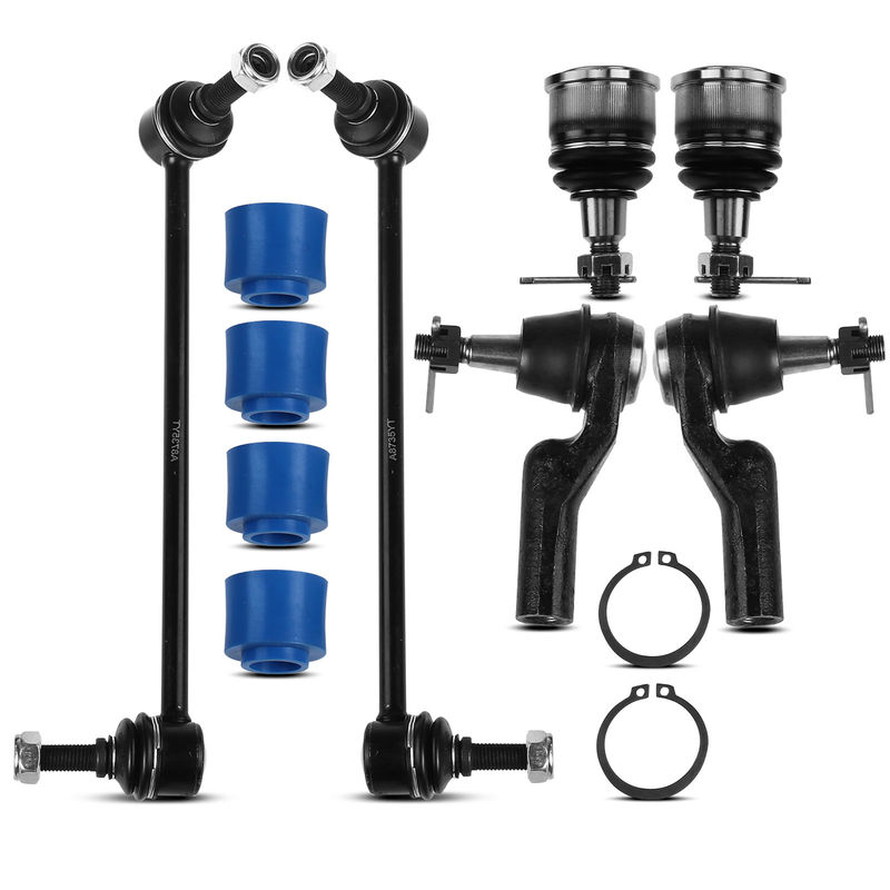 8x Front Sway Bar Link Tie Rod End & Ball Joint Bushing for Lincoln Continental