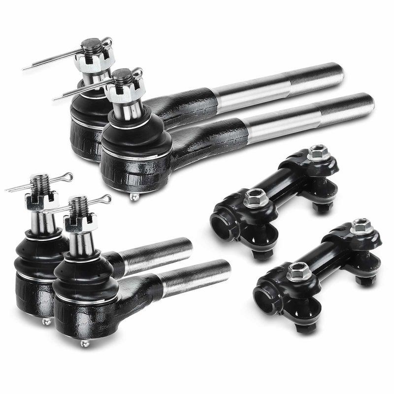 6x Inner & Outer Steering Tie Rod Ends for Dodge Ram 1500 2000-2001 2500 3500