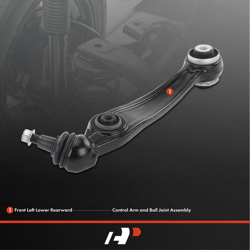Front Left Lower Rearward Control Arm and Ball Joint Assembly for BMW X5 14-18