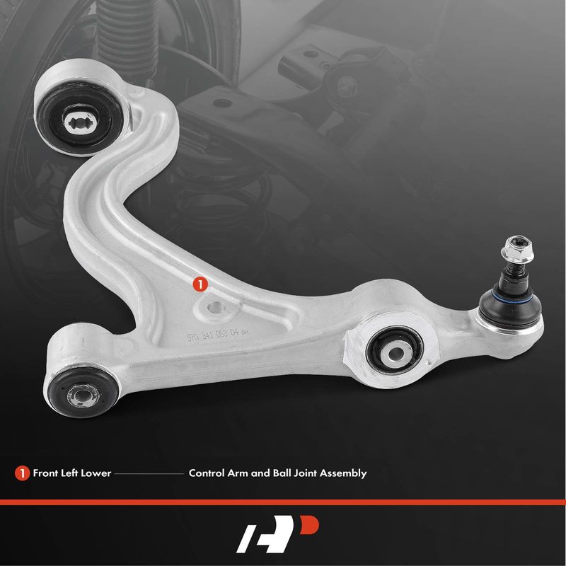 Front Left Lower Control Arm and Ball Joint Assembly for Porsche Panamera 10-14