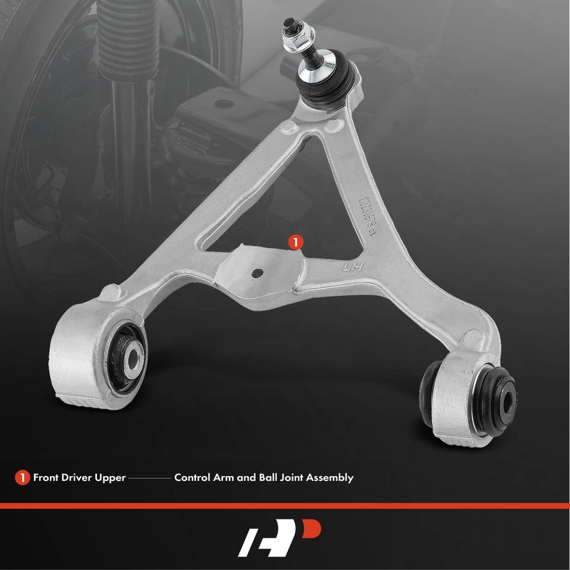 Rear Left Upper Control Arm with Ball Joint for Jaguar S-Type 00-08 Ford Lincoln