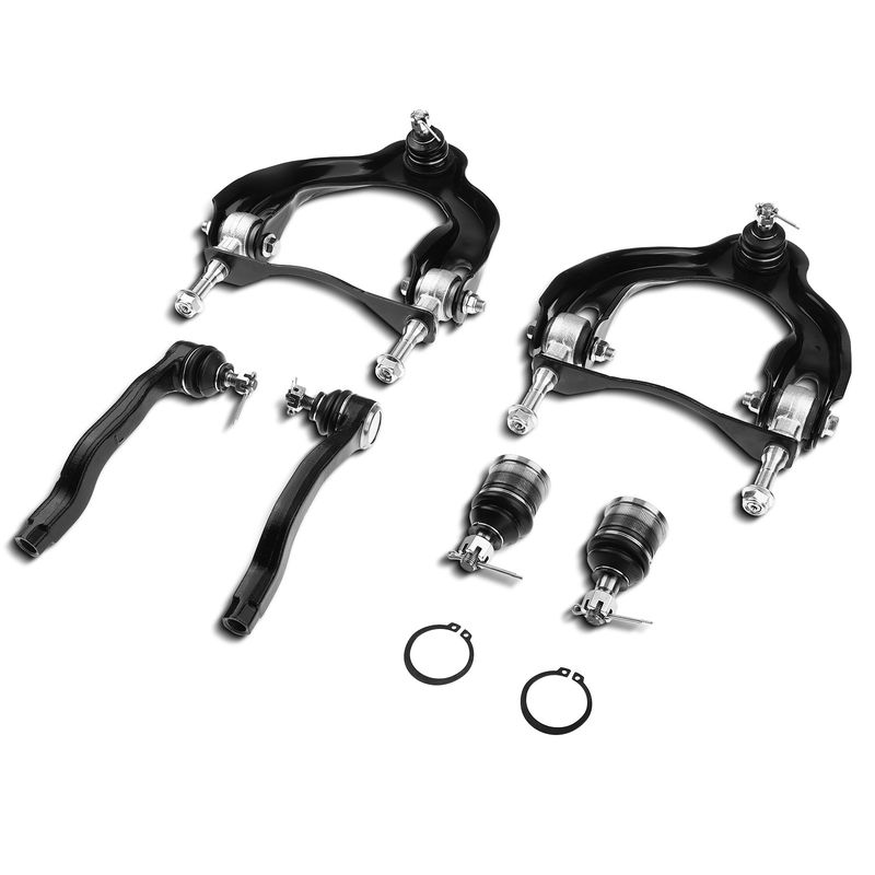 6x Front Upper Control Arm with Ball Joint Tie Rod End for Acura Honda Civic