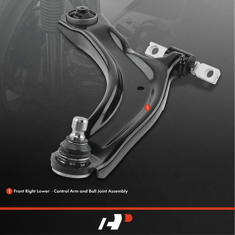 Front Right Lower Control Arm with Ball Joint for Nissan Rogue 08-13 Rogue Select