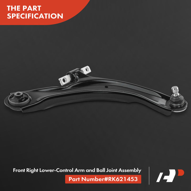 Front Right Lower Control Arm with Ball Joint for Nissan Rogue 08-13 Rogue Select