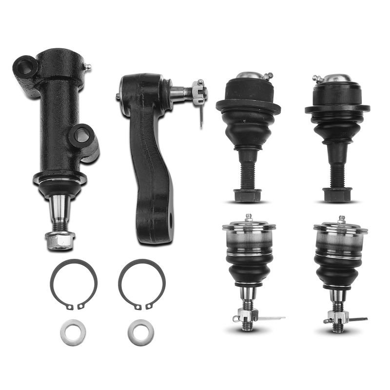 6x Idler Arm Front Upper & Lower Ball Joints for Chevrolet Silverado 1500 HD GMC