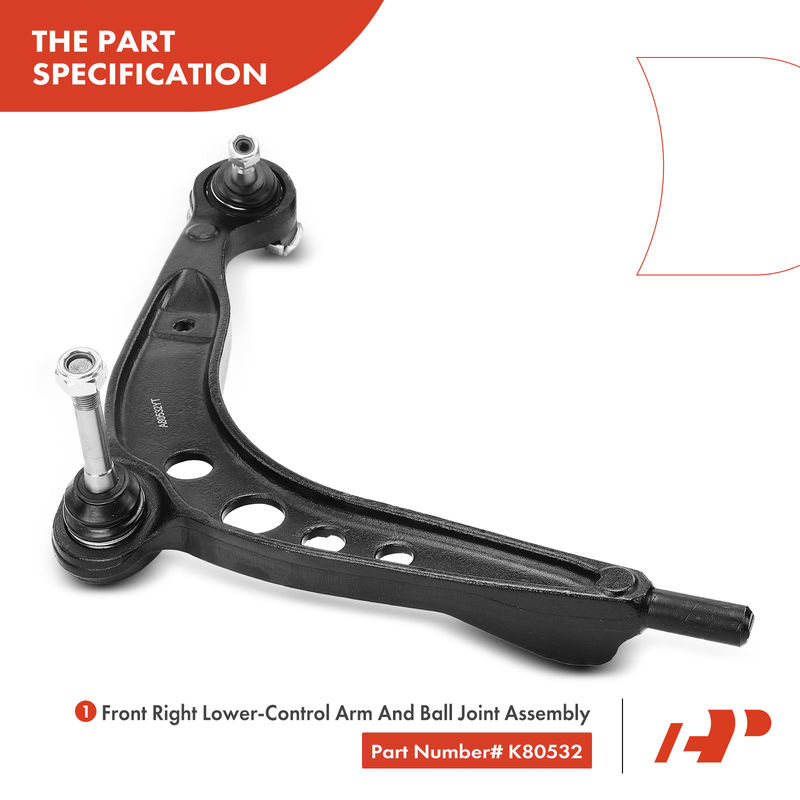 4x Control Arms with Ball Joint & Tie Rod for BMW E36 Z3 318i 320i 325i 328i