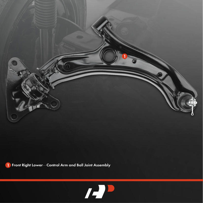 Front Right Lower Control Arm with Ball Joint for Honda Insight 10-11 Fit 1.5L