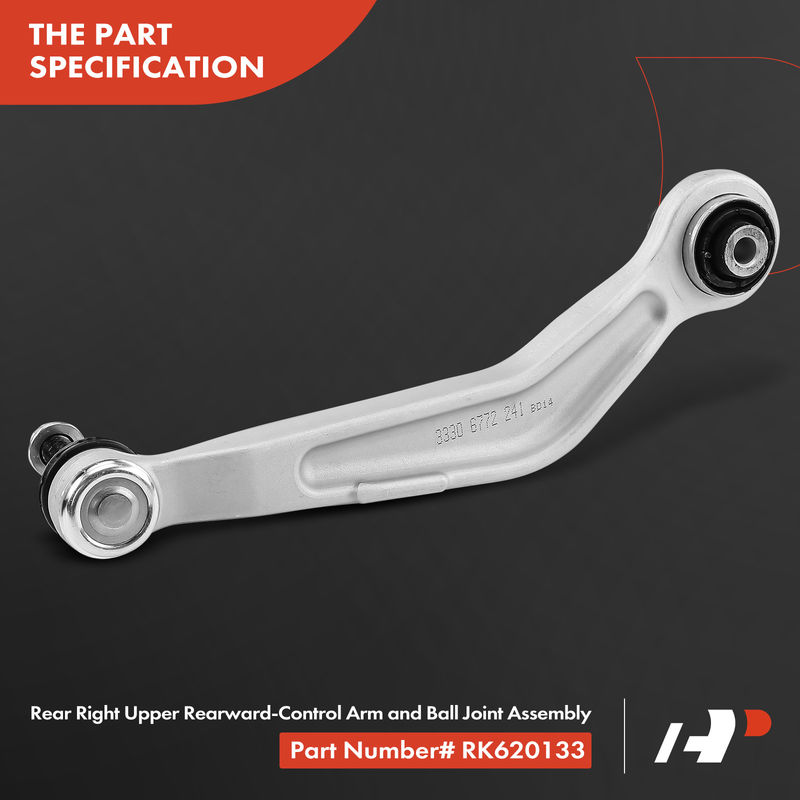 Rear Left Upper Rearward Control Arm with Ball Joint for BMW E60 E65 525i M5