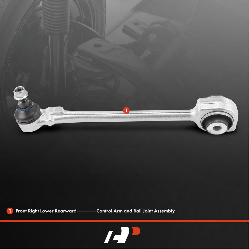 Front Right Lower Rearward Control Arm with Ball Joint for Mercedes-Benz C300