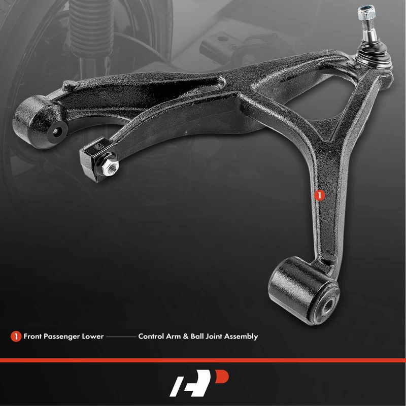 Front Right Lower Control Arm & Ball Joint Assembly for Hummer H3 2006-2010 H3T