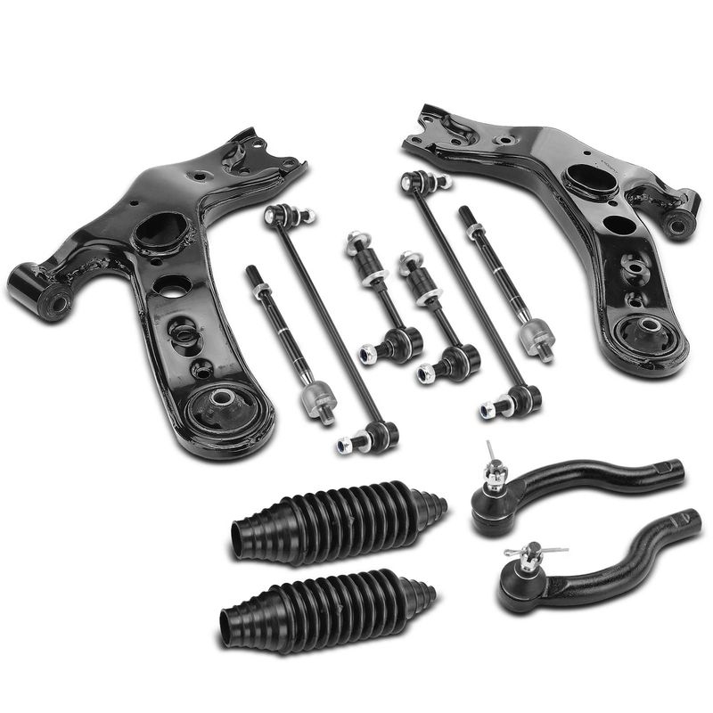 10x Control Arm with Ball Joint Stabilizer Bar Link Tie Rod End for Toyota RAV4