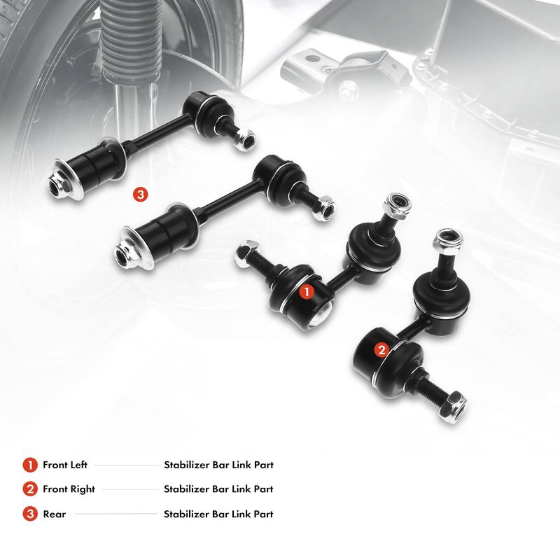4x Front & Rear Stabilizer Bar Link for Hyundai Accent 2000-2006 L4 1.6L 1.5L