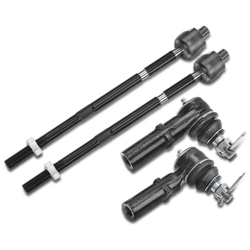4x Front Inner & Outer Tie Rod Ends for Volkswagen Golf 1999-2006 Beetle Jetta