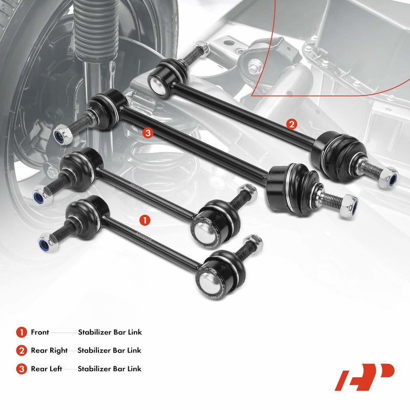 4x Front & Rear Stabilizer Bar Link for Ford Thunderbird 02-05 Lincoln LS 00-06
