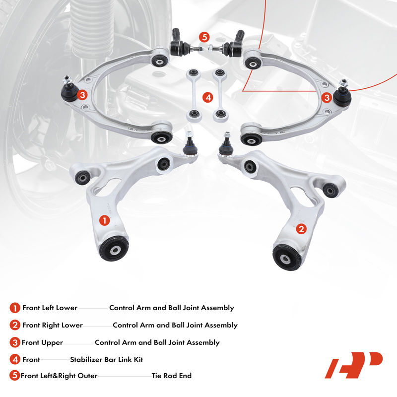 8x Control Arm with Ball Joint for Audi Q7 2007-2015 Porsche Cayenne