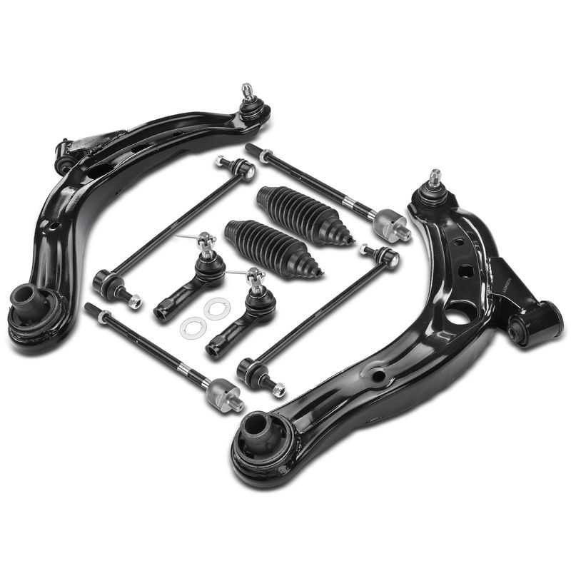 10x Control Arm & Tie Rod End with Ball Joint for Mazda MPV 2001-2006