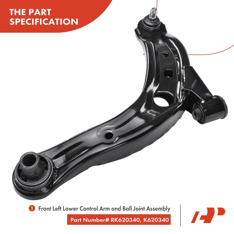 10x Control Arm & Tie Rod End with Ball Joint for Mazda MPV 2001-2006