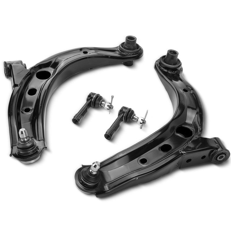 4x Front Control Arm Tie with Ball Joint Rod End for Mazda MPV 00-06 3.0L 2.5L