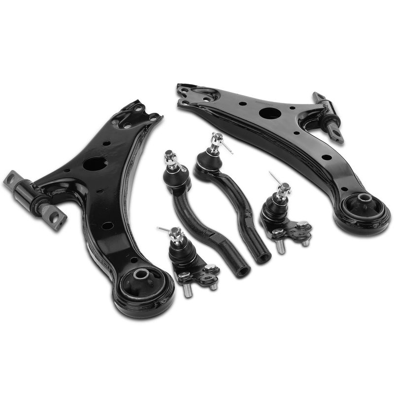 6x Control Arm with Ball Joint & Tie Rod End for Toyota Camry 07-11 Avalon Lexus