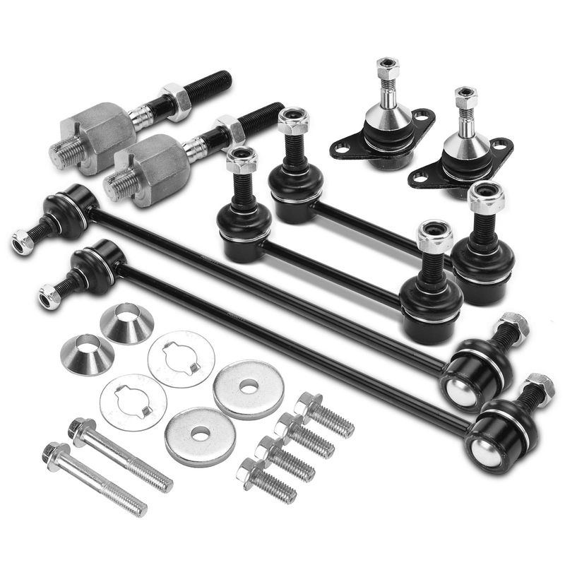 8x Ball Joint & Sway Bars & Tie Rods for Volvo S60 S80 V70 XC70