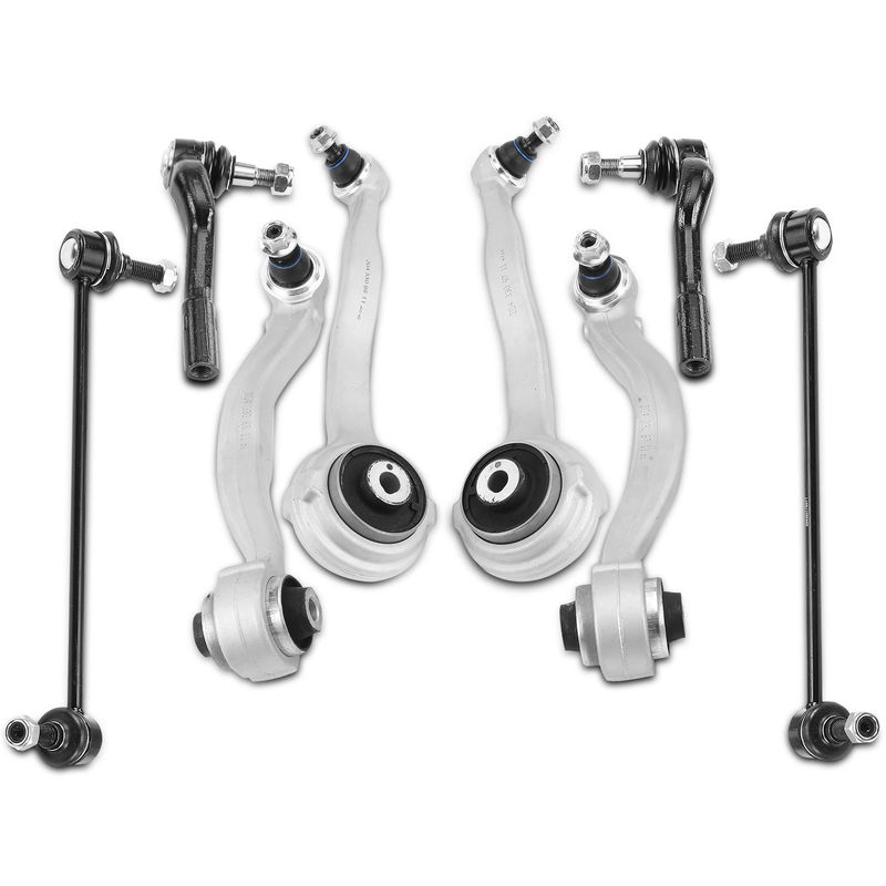 8x Control Arm with Ball Joint Sway Bar Link for Mercedes-Benz C300 C350 E350