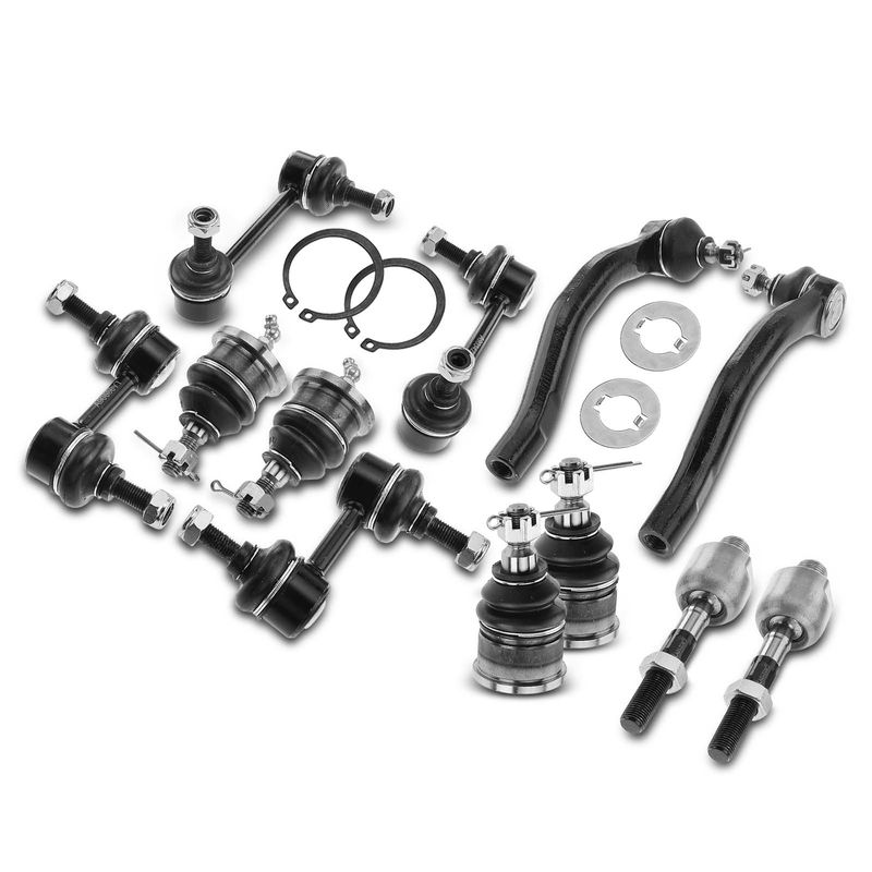 12x Front & Rear Tie Rod End & Sway Bars & Ball Joint for Honda Accord 2003-2007