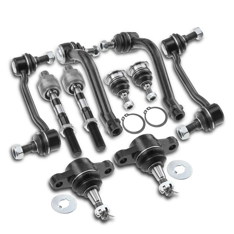 10x Front Stabilizer Bar Link & Tie Rod End Ball Joint for Hyundai Azera Sonata