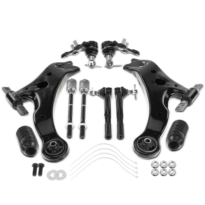 10x Front Control Arm Ball Joint Sway Bar Tie Rod for Toyota Camry Lexus