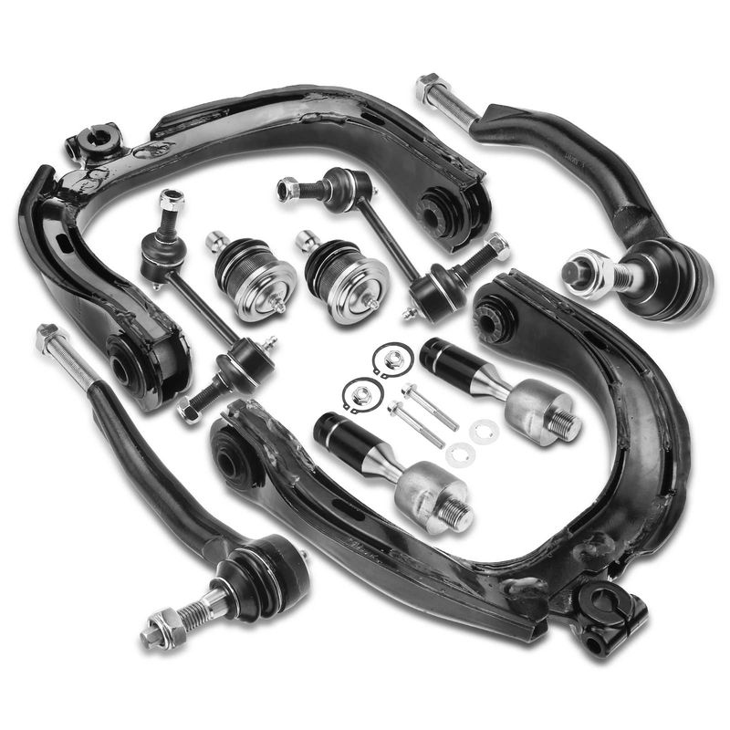 10x Front Control Arm & Stabilizer Bar Link & Tie Rod End & Ball Joint for Chevy