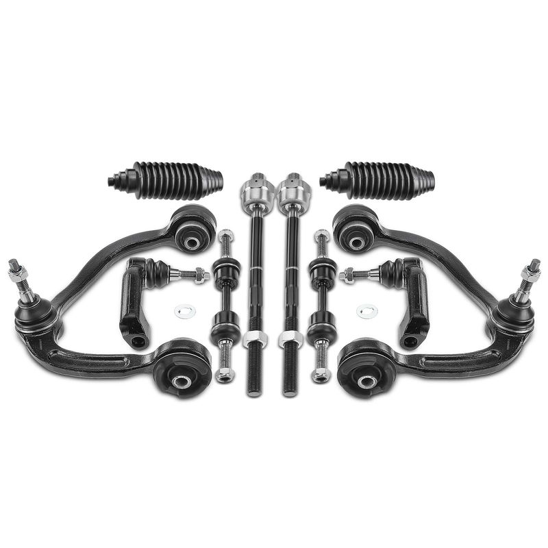 10x Front Control Arm & Tie Rod End & Stabilizer Bar Link for Ford F-150