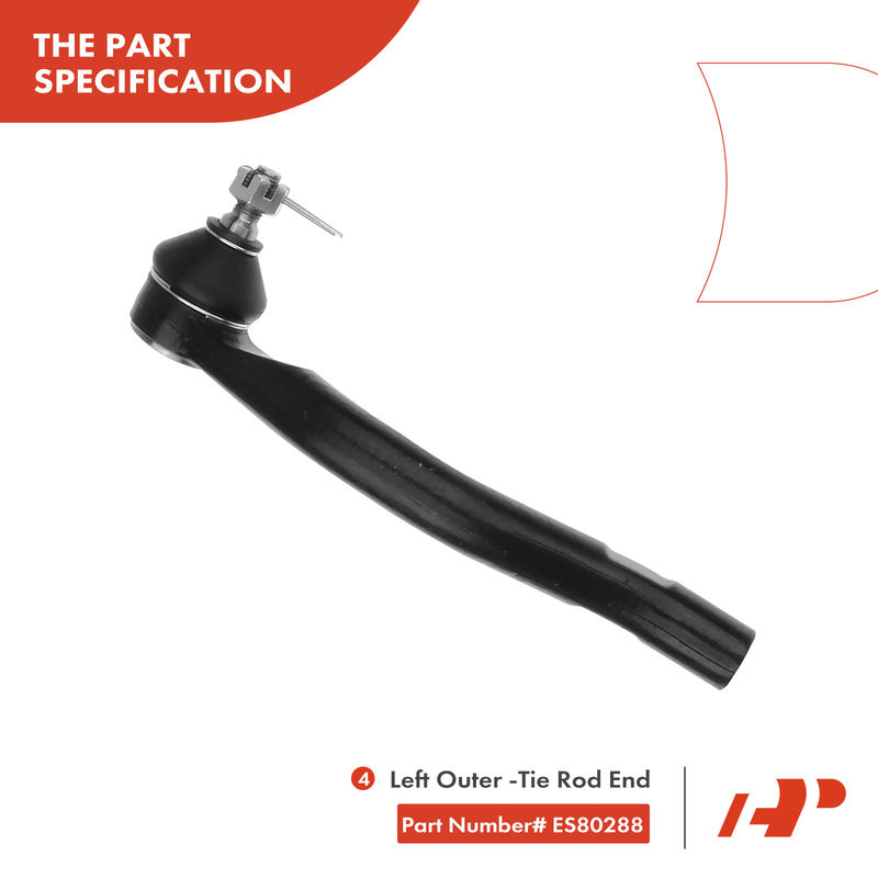6x Front Stabilizer Bar Link Tie Rod End for Honda Accord 2003-2007 Coupe Sedan